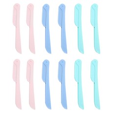 LIVING DUO 精緻可折疊修眉刀3件組, 粉紅色, 藍色, 薄荷綠, 4套