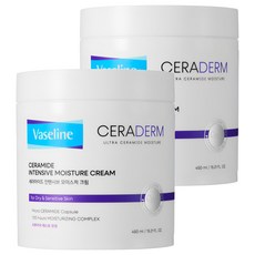 韓國 Vaseline 神經醯胺深層保濕霜, 2罐, 450ml