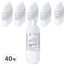 깨끗한아이 렌즈 식염수, 40개, 500ml