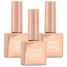 Jello Jello 完美基礎凝膠指甲油, 單一顏色, 3個, 10ml
