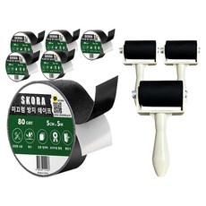 Skora 防滑膠帶 + 滾輪, 黑色, 6個