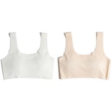 Sosomido 莫代爾棉無縫內衣2入組