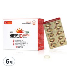 일양약품 비타민D 2000IU 플러스, 100정, 6개