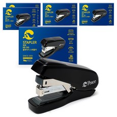 Peace Tools Flat Easy 釘書機 HD-510, 5個, 黑色