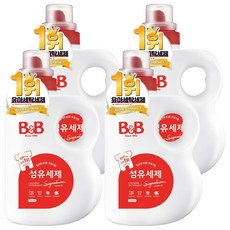 비앤비 유아 섬유 세제 시그니처향, 1.5L, 4개