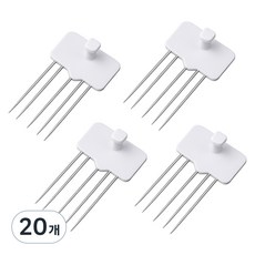 코지웰 벽지핀 걸이, 화이트, 20개