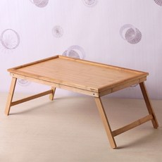 트리 대나무 좌식 노트북 책상