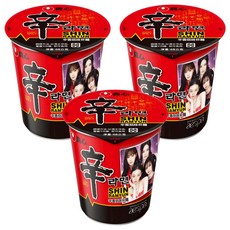 NONGSHIM 農心 辛拉麵 辛香菇味 杯麵 68g, 3入