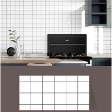 예쏘데코 유광 대리석 타일 시트지 10p, 01 3060ML03