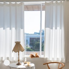 DECOVIEW 白色遮光窗簾, 白色的