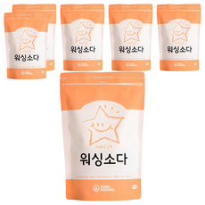 SODA SCHOOL 洗滌蘇打粉洗滌劑產品, 6個, 1kg