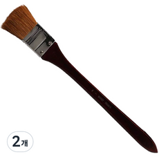 My Daily 美術用排刷 筆刷 胡桃木色, 2個, 1號