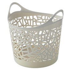 코멧 말랑말랑한 트임형 빨래바구니, 아이보리