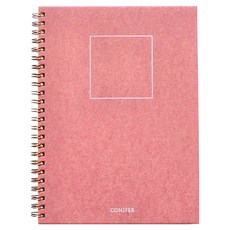 conifer 綠的事務 16K 禪Zen 線圈空白筆記, 紅絹, 1本