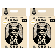 PET SONG CATBOSS系列 木薯豆腐貓砂 1.5mm, 6L, 2包, 原味