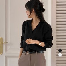 afinar 女款V領長袖上衣