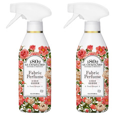 1802 LE CHATELARD 衣物纖維除臭劑 牡丹花束香 本品, 400ml, 2個