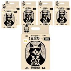 PET SONG CATBOSS系列 木薯豆腐貓砂 1.5mm, 6L, 6包, 原味