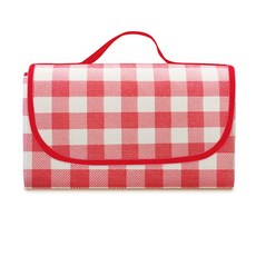 TG Company 大型野餐墊 坐墊, 粉色格紋