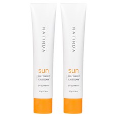 Natinda 每日完美防曬霜 SPF50+ PA+++, 50g, 2個