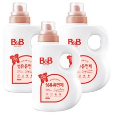 비앤비 섬유유연제 자스민 앤 로즈 본품, 1.5L, 3개
