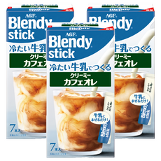 AGF Blendy 咖啡牛奶歐蕾, 6.5g, 7個裝, 3盒