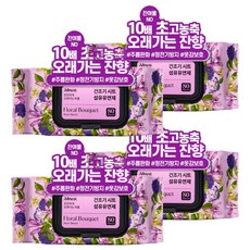 淡淡地持久香氛烘衣片衣物柔軟劑烘衣片 花束, 4個, 80枚入