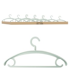 北歐風旋轉衣架 無痕衣架 曬衣架, 北歐綠, 10個