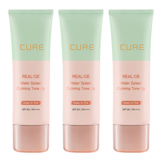 Kim Jeong-moon 蘆薈 Lassense Loe Cure Lialoe Water Splash 鎮靜提亮防曬霜 SPF50+ PA++++, 40克, 3個