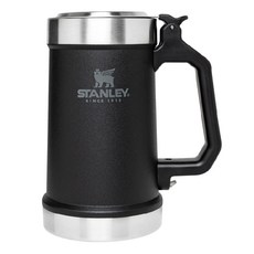 STANLEY 台灣公司貨 ​​​經典系列 加蓋啤酒杯 消光黑 700ml, 1個