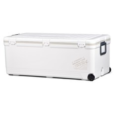 SHINWA 홀리데이 아이스 박스 + 스티커 세트, 화이트, 76L