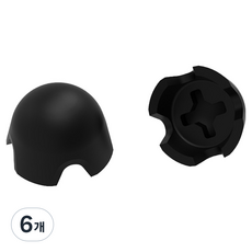 호후 PS5 듀얼센스 포탈 조이콘 아날로그 스틱 커버 캡 스틱락, 블랙, 6개