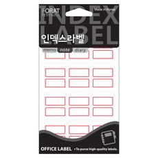 PETIT 索引標籤紙 20-104, 紅色, 18個裝, 2組