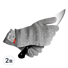 MEO 防切割防刀割手套, 2個, 灰色