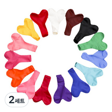 Maket Gamseong 25.4cm 愛心氣球裝飾 100入組, 混合顏色, 2套