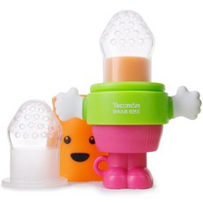 Yecomam 果汁咬咬樂+替換頭, 橘色, 1組