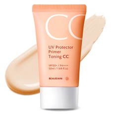 Beudiani UV Protector Primer Toning CC Cream SPF50+ PA++++ 50ml, 單一顏色, 1個