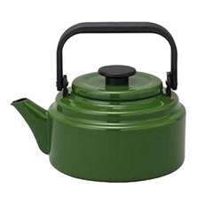 Noda Horo 野田琺瑯 日本製 沖水壺 琺瑯壺 2L, 綠色, 1個