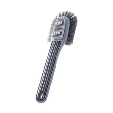 SP SAUCE 大寬面兩種刷頭洗鞋刷, 灰色, 1支