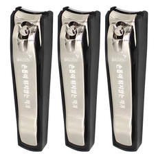 BELOTTY 防飛濺大型指甲剪, 亮光銀, 3套