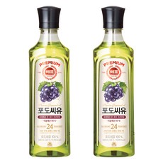 해표 포도씨유, 500ml, 2개