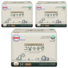 YEJIMIIN 玥之美人 棉柔蝶翼衛生棉, 14片, 3包, 大型(28cm)