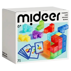 mideer 磁力立方體建構積木, 1個, 多色