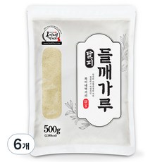 복이네먹거리 탈피 들깨가루, 500g, 6개
