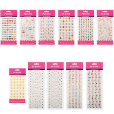 Uniart S39 珠珠貼紙套裝 9號 混合, 混合色, 1套