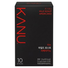 KANU 經典美式黑咖啡 mild roast, 1.6g, 10條, 1盒
