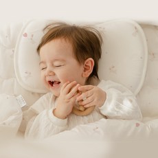 純棉網眼透氣防扁頭枕, 兔子款, 1個