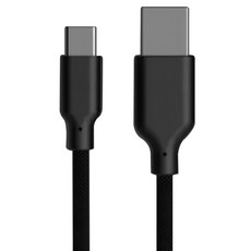 ALLite EASY CABLE 60W快充磁吸收納編織快充線 USB-A to USB-C 480Mbps數據傳輸, 1m, 沉穩黑, 1條