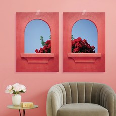 WEMODERN 室內裝飾海報 玫瑰園 1 + 2