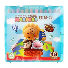 SIMBALION 雄獅 奶油獅 彩色筆 48色, 色彩豐富，適用於彩繪和著色, 1盒